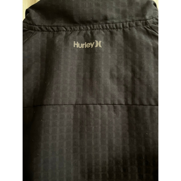 HURLEY~ BLACK BOMBER JACKET~LIGHTWEIGHT~LG - Picture 4 of 10
